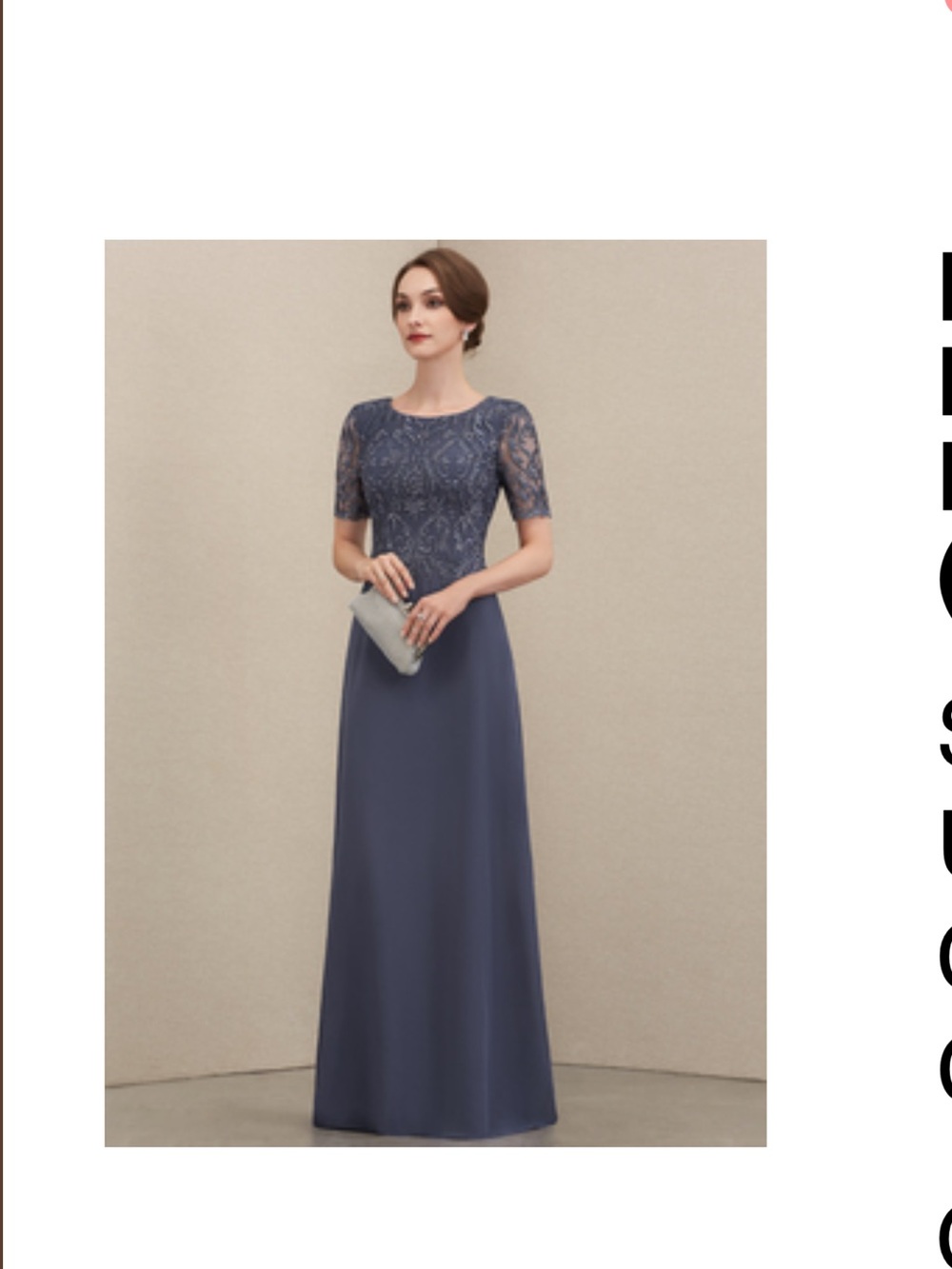 JJs House Navy Lace Bodice Maxi Dress for Women